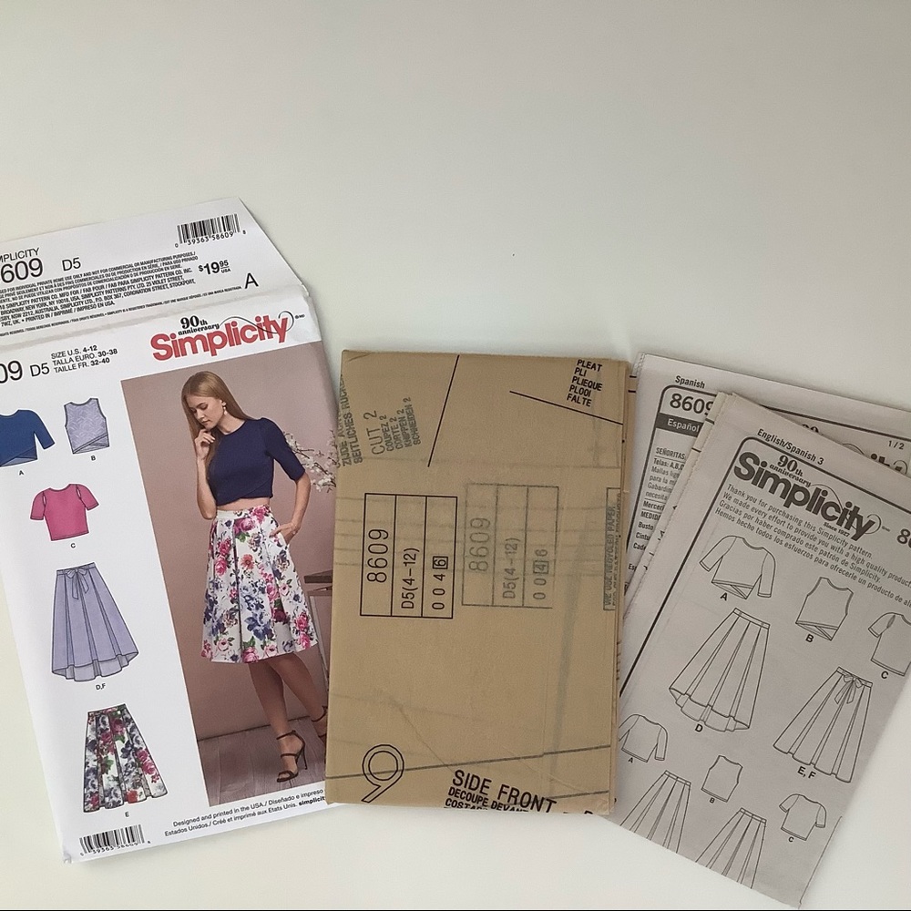 Simplicity 8609 Sewing Pattern - Picture 3 of 5